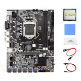 Placa Base B75 Eth Mining 12 Pcie A Usb+cpu G1620+conmutador