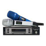 Microfones Sennheiser Ew 135g4 Dinâmico Cardioide Cor Azul/branco