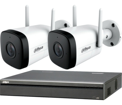 Kit Ip Seguridad Dahua Dvr 4 + 2 Camaras Wifi 2mp