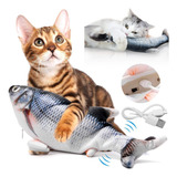 Juguete Pescado Usb Con Movimiento Interactivo Para Gato