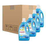 Pack De 4 Detergentes Liquido 3l Con Suavizantes Sanitiao