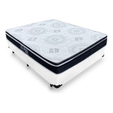 Cama Box Casal + Colchão Espuma D33 Anjos Orthosono One 138