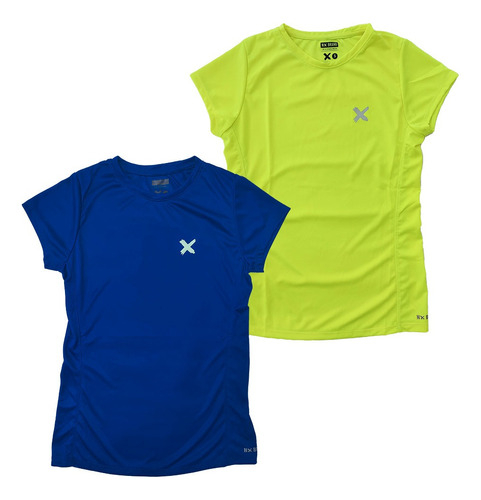 Pack X2 Remeras Deportivas Mujer Running Indumentaria Dama