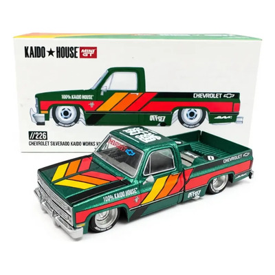 Mini Gt Kaido House Chevrolet Silverado Kaido Works V3 \u002F\u002F226 Verde Oscuro | Envío gratis