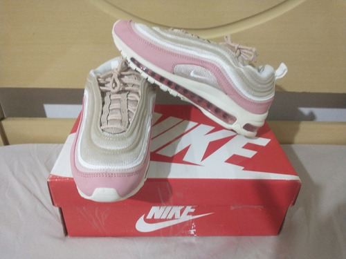 Tenis Nike Air Max 97 Bege E Rosa Nº37 Original!!!