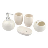Bathroom Accessory Set 5 Pieces Eco-friendly Ceramic