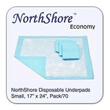 Northshore Economía, 17 X 24, 6 Oz, Azul Desechable Underpad