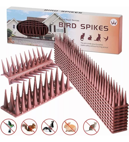 Pack 12 Púas Repelente Palomas Anti Aves Pajaros Ahuyentador