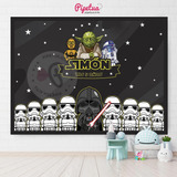 Banner Imprimible 2 X 1,50 M Star Wars Fondo Candy
