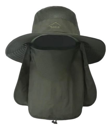 Sombrero Gorro 3 En 1 Sol Guarda Polvo Trekking Pesca Campin