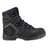 Bota Caballero Con Casquillo Jeep 5113 Crazy Negro Original