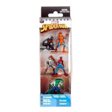 Nano Metalfigs Marvel Spiderman (pack A) 5 Figuras