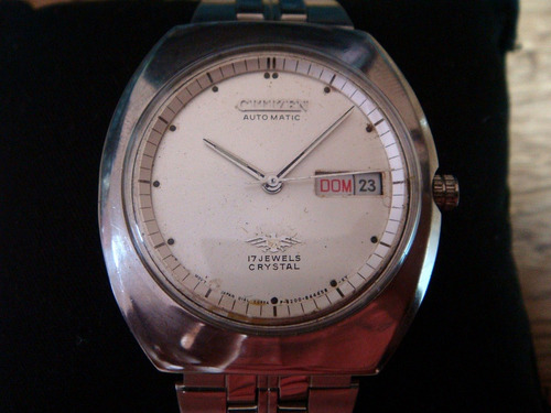 Reloj Citizen Automático Vintage 70´s. Dial Color Blanco.