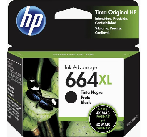 Cartucho Original Hp 664xl Negro 3775 3785 2135 4675 Imp 