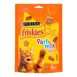 Petisco Friskies Party Mix Sabor Frango Para Gatos 40g