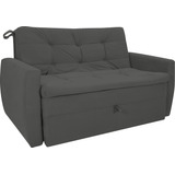 Sofá-cama Casal Mag Confortável Retrátil 2 Lugares Suede