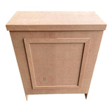 Mesinha Dobravel Fake Boiserie Mdf Cru