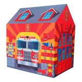 Casita De Juegos Bombero Facil Armado 75x100x105 Mt3 Fycs998