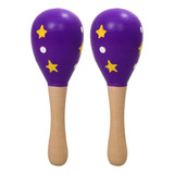 Juguete Infantil Con Forma De Maraca De Madera, 2 Unidades,