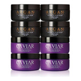 Mascara Capilar Argan X4 Caviar X4 250gr Fidelite Kit Combo