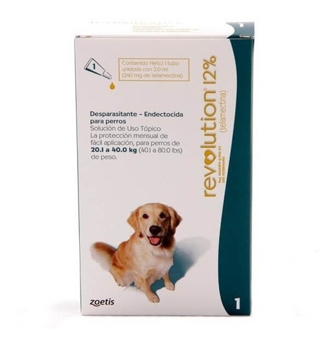 Revolution Perros 20 A 40 Kgs Antiparasitario