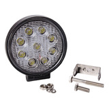 Faro De Led Circular 27w 9 Led 12/24v