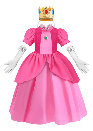 Set De Juego De Rol Rosa Para Niñas, Regalo De Cumpleaños Para Niñas, Halloween, Navidad, Carnaval, Actuación, Vestido De Fiesta Con Accesorios
