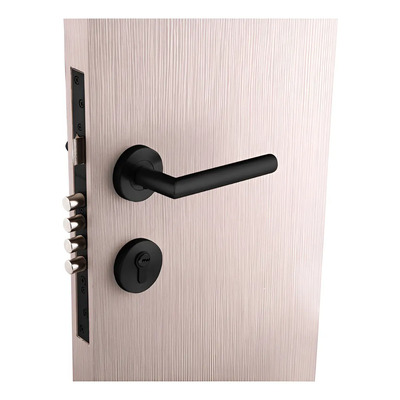 Cerradura Alta Seguridad Embutir Para Puerta Dexter Deluxe Negro | Meses sin interés