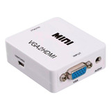 Conversor Adaptador Vga P/ Hdmi Com Saida De Audio Cabo P2