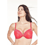 Corpiño Taza Soft, Doble Push Up, Encaje. Ana Grant 311