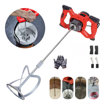 Mezclador Eléctrico De Cemento\u002Fpintura Hirlan 6 Vel. 2500w | Envío gratis