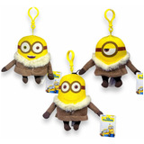 Oferta Set 3 Llaveros Minions Bob, Stuart Y Kevin Original