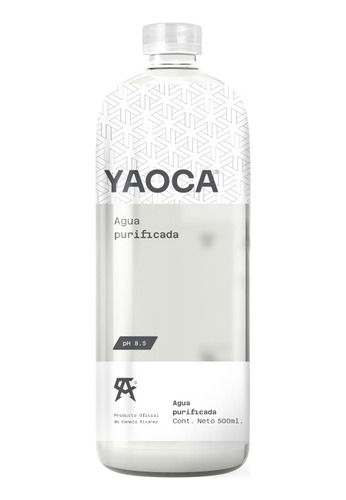  Yaoca | Agua Alcalina Purificada | Ph 8.5 | 12 Pzas 500 Ml