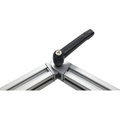 Articulación Con Seguro Para Perfil Aluminio 20x20 Negro