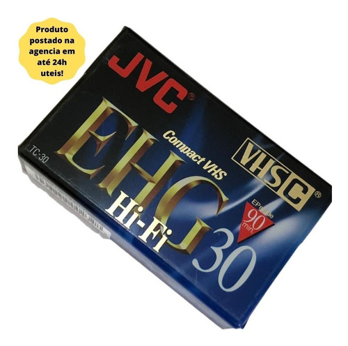 Fita Compact Vhs Jvc Ehg Hi-fi Jvc Lacrada