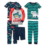 3 Pack De Pijamas Carter's 2 Piezas Para Niños 100% Algodón