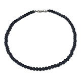 Collar De Perlas Negras Hombre Mujer Excelente Calidad