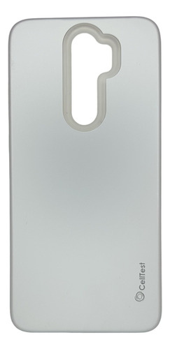 Funda Estuche Rígido Antigolpes Para Redmi Note 8 Pro Plata