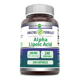 Amazing Formulas Ácido Alfa Lipoico Ala 300 Mg Cápsulas Su