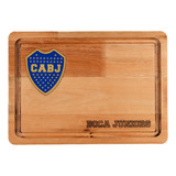 Tabla Asado Madera Eucalipto 35x25 Boca Juniors Oficial