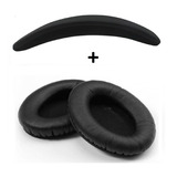Kit Espumas Compatível Bose + Headband  Qc35 Almofada Cabeça