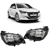 Juego De Opticas Peugeot 208 2020 2021 2022 Sin Led Con Luz