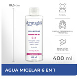 Dermaglos Agua Micelar 6 En 1 Desmaquillante X 400 Dermagló