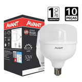 Kit Avant: 10 Lâmpadas Led Bulbo 50w Branco Frio 6500k