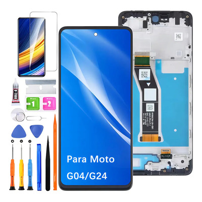 Pantalla Para Motorola Moto G04 Xt2421 Display Con Marco | Envío gratis