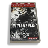 Metal Gear Solid Peace Walker Psp Fisico!