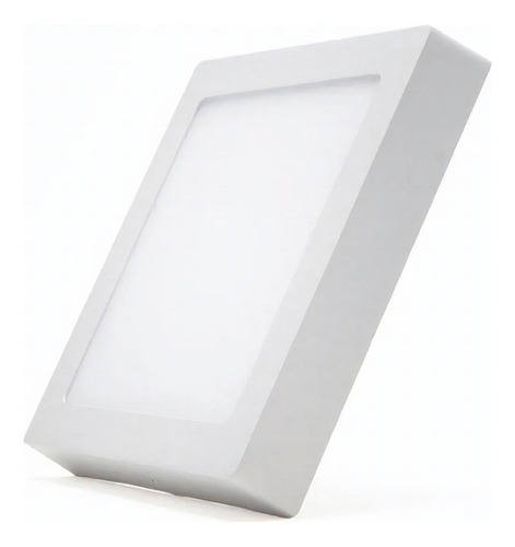 Plafon Led Panel 18w Luz Calida Aplicar Cuadrado 21cm Ja