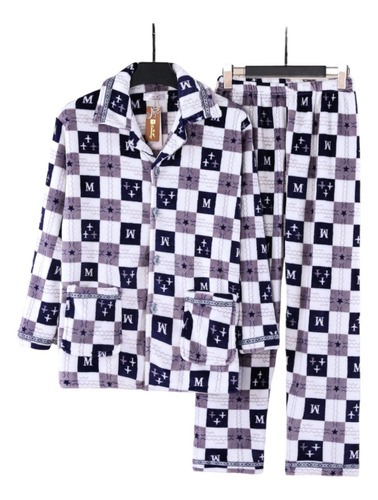 Conjunto Pijama Invierno Polar Hombre