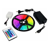 Tira Luces Led Kit Completo Rgb 5050 Control Fuente Colores