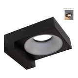 Lampara Tecnolite 8hled1181mv30n  Sobreponer En Muro Negro 8w Luz Suave Cálida 8hled11